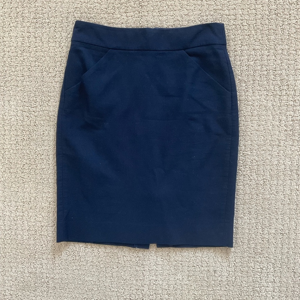 Classic Navy Blue Women's Skirt